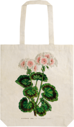 Látková taška Geranium - white Látková taška Geranium - white