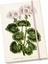 Notýsek Geranium - white - Bloky, zápisníky Notýsek Geranium - white