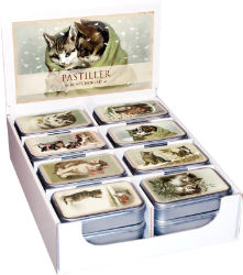 Pastilky v plechové dóze Cats - Home deco Pastilky v plechové dóze Cats