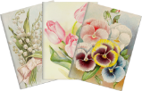 Sada tří notýsků Pastel Spring - Bloky, zápisníky Sada tří notýsků Pastel Spring