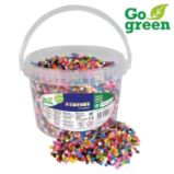 Playbox Zažehlovací korálky 20 000 ks - kbelík, základní barvy GO GREEN - Kreativní sady a materiály Playbox Zažehlovací korálky 20 000 ks - kbelík, základní barvy GO GREEN
