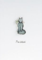 Přání Vlčí štěstí a brož - Dárky Přání Vlčí štěstí a brož
