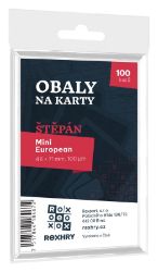 Obaly na karty: Štěpán (Mini European) 46 x 71 mm - Karetní hry Obaly na karty: Štěpán (Mini European) 46 x 71 mm