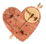 Hlavolam - Tin Woodman´s Heart - A mechanical box with a code lock Hlavolam - Tin Woodman´s Heart - A mechanical box with a code lock
