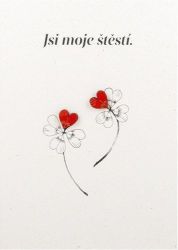 Přání Jsi moje štěstí a náušnice - Dárky Přání Jsi moje štěstí a náušnice