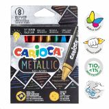 Carioca voskovky trojhranné Metallic - 8 ks - Voskovky Carioca voskovky trojhranné Metallic - 8 ks