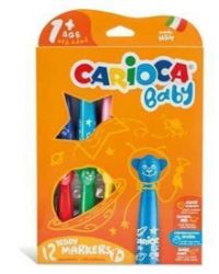 CARIOCA dětské fixy Baby Teddy 12 ks CARIOCA dětské fixy Baby Teddy 12 ks