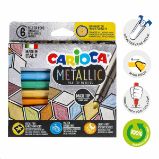 Carioca fixy Metallic, maxi hrot - 6 ks - Fixy Carioca fixy Metallic, maxi hrot - 6 ks