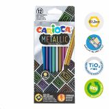 Carioca pastelky šestihranné Metallic - 12 ks Carioca pastelky šestihranné Metallic - 12 ks