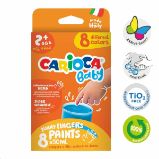 Carioca prstové barvy Baby - 8×50 ml - Barvy a tuše Carioca prstové barvy Baby 2+, 8x50ml