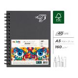 Carioca PLUS skicovací blok A5 - 40 listů - Skicáky Carioca PLUS skicovací blok, A5, 40 listů/ 160g