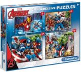 Puzzle Progressive Avengers 4v1 / 20 + 60 + 100 + 180 dílků Puzzle Progressive Avengers 4v1 / 20 + 60 + 100 + 180 dílků