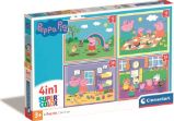 Puzzle Prasátko Peppa 4v1 - Puzzle Puzzle 4in1 Peppa Pig