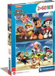 Puzzle Tlapková patrola 2x60 dílků - Puzzle Puzzle 2x60 dílků Tlapková patrola 2023