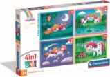 Puzzle Jednorožci 4v1 (12+16+20+24 dílků)