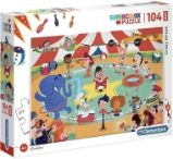 Clementoni Puzzle Maxi Crazy Circus / 104 dílků Clementoni Puzzle Maxi Crazy Circus / 104 dílků