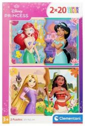 Puzzle Disney Princezny 2x20 dílků - Dětské puzzle Puzzle Disney Princezny 2x20 dílků