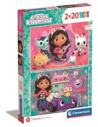 Clementoni Puzzle Gábinin kouzelný domek 2x20 dílků - Dětské puzzle Clementoni Puzzle Gábinin kouzelný domek 2x20 dílků