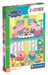 Puzzle Prasátko Peppa 2x20 dílků Puzzle Prasátko Peppa 2x20 dílků