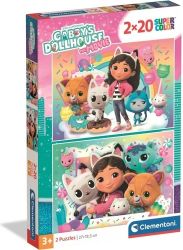 Puzzle Gábinin kouzelný domek 2x20 dílků - Puzzle Puzzle Gábinin kouzelný domek 2x20 dílků