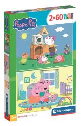 Puzzle Prasátko Peppa 2x60 dílků - Dětské puzzle Puzzle Prasátko Peppa 2x60 dílků
