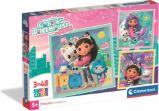 Puzzle Gábinin kouzelný domek 3x48 dílků Puzzle Gábinin kouzelný domek 3x48 dílků