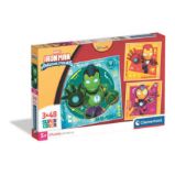 Puzzle Iron Man a jeho úžasní přátelé 3x48 dílků