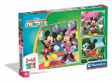 Puzzle Mickey Mouse 3x48 dílků