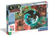 Puzzle Jak vycvičit draka 104 dílků - Puzzle Puzzle Jak vycvičit draka 104 dílků