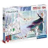 Clementoni Puzzle Double face colouring - Frozen 2, 104 dílků Clementoni Puzzle Double face colouring - Frozen 2, 104 dílků