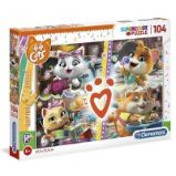 Clementoni Puzzle - 44 Cats 104 dílků - Puzzle Clementoni Puzzle - 44 Cats 104 dílků