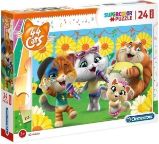Clementoni Puzzle Maxi - 44 Cats 24 dílků - Puzzle pro nejmenší Clementoni Puzzle Maxi - 44 Cats 24 dílků
