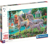 Puzzle Jednorožci u vodopádu 180 dílků