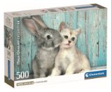 Puzzle Kotě a králíček 500 dílků