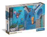Puzzle Modrá ulička v Chefchaouenu 500 dílků - Puzzle Puzzle Modrá ulička v Chefchaouenu 500 dílků