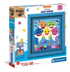 Puzzle 60 dílků Frame me up - Baby Shark - Puzzle pro nejmenší Puzzle 60 dílků Frame me up - Baby Shark