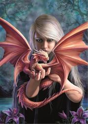 Puzzle Anne Stokes: Dračí královna 1000 dílků - Puzzle Puzzle Dračí druh 1000 dílků