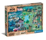 Puzzle 1000 dílků - Disney mapa 101 Dalmatinů - Puzzle Puzzle 1000 dílků - Disney mapa 101 Dalmatinů