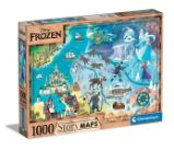 Puzzle 1000 dílků Disney Mapa - Frozen - Dětské puzzle Puzzle 1000 dílků Disney Mapa - Frozen