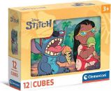 Obrázkové kostky: Stitch 12 kostek - Puzzle Obrázkové kostky: Stitch 12 kostek