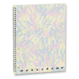 Kroužkový blok Pigna Monocromo multicolor - A4, linkovaný