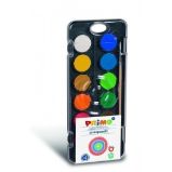 PRIMO vodové barvy BLACK 12 barev + štětec - Barvy a tuše PRIMO vodové barvy BLACK 12 barev + štětec