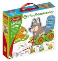 Lacing Game lacing animals & wheels - šněrovací zvířátka s kolečky - Hračky Lacing Game lacing animals & wheels - šněrovací zvířátka s kolečky