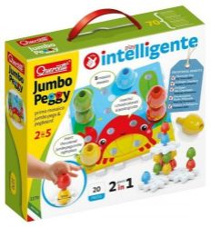 Jumbo Peggy jumbo pegs & pegboard - mozaika s velkými kolíčky - Hračky Jumbo Peggy jumbo pegs & pegboard - mozaika s velkými kolíčky