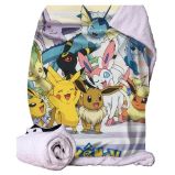 Pokémon přehoz 100x150 cm - Eevee evolutions - Pro fanoušky Pokémon přehoz 100x150 cm - Eevee evolutions