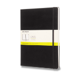Zápisník Moleskine - tvrdé desky, XL, čistý - černý