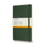 Zápisník Moleskine - měkké desky, L, linkovaný - tm. zelený