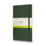 Zápisník Moleskine - měkké desky, L, čistý - tm. zelený Zápisník Moleskine - měkké desky, L, čistý - tm. zelený