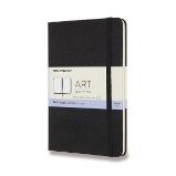 Skicář Moleskine - tvrdé desky - M, čistý, černý