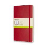 Zápisník Moleskine - měkké desky, L, čistý - červený - Nelinkované bloky Moleskine Zápisník červený L, čistý, měkký